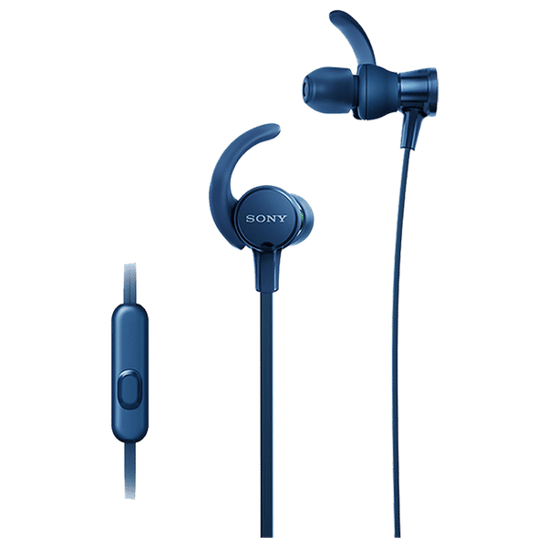Buy SONY MDR XB510AS Wired Earphones with Mic In Ear Blue